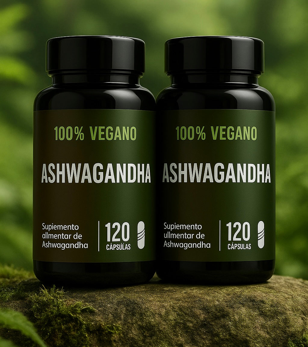 Ashwagandha 500 Mg 120 Caps - 100% Natural (2 unidades)